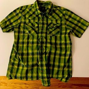 Prana snap button down shirt